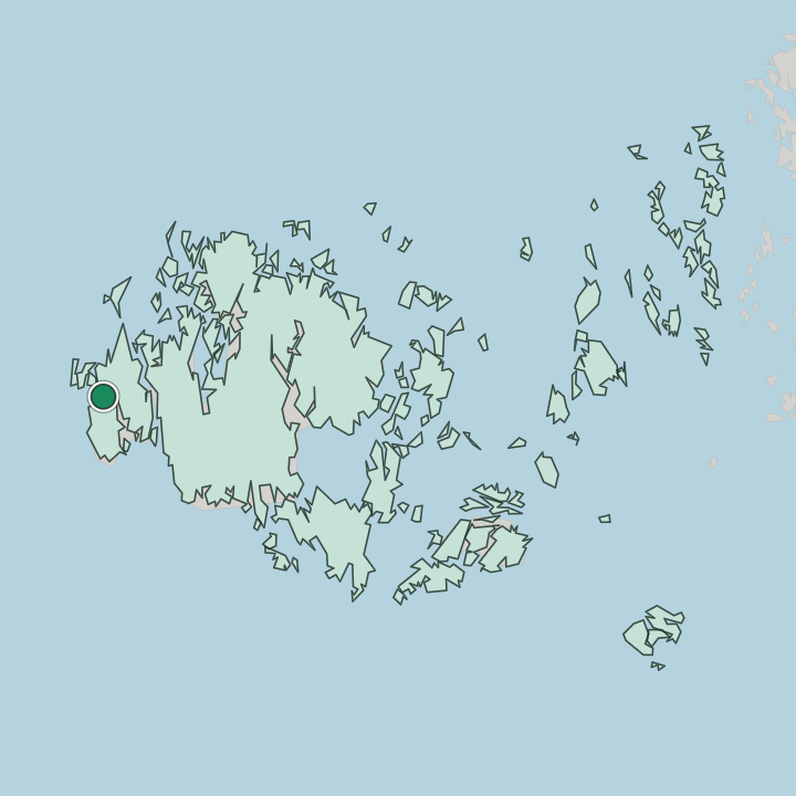 Map showing Eckerö — In Åland