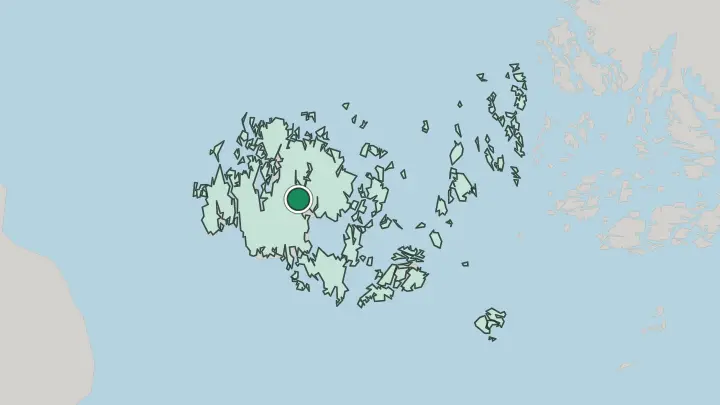 Map of Finström in Finland