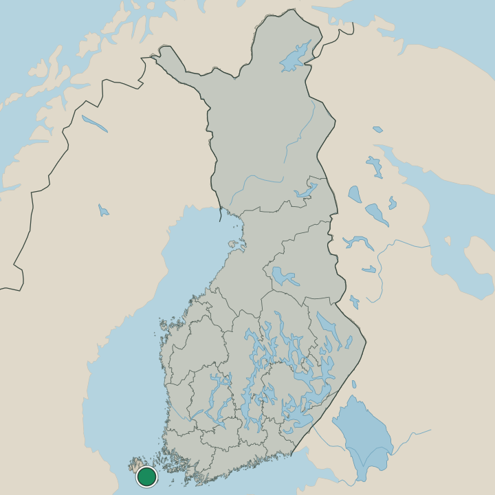 Map showing Föglö in Republic of Finland