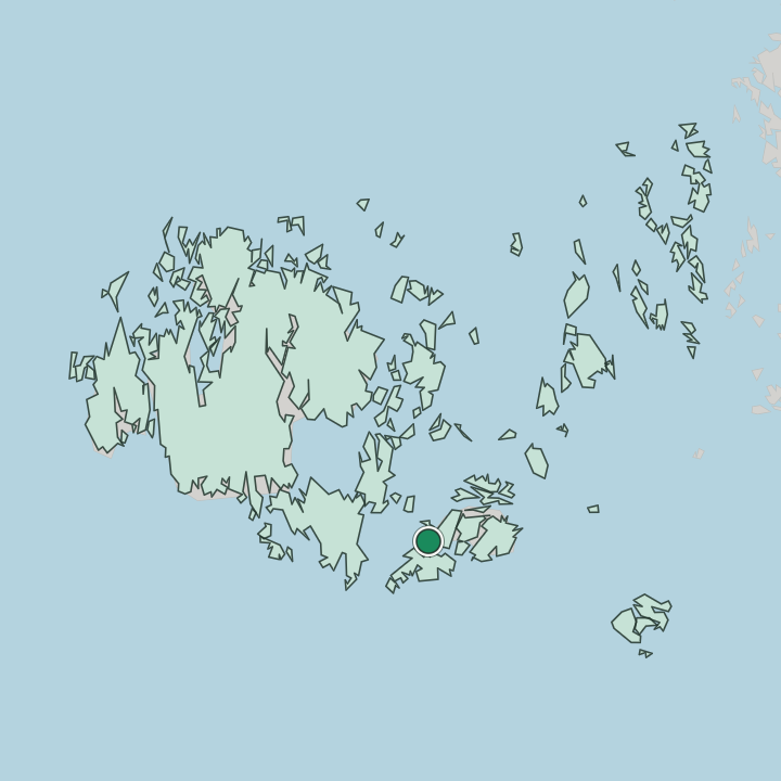 Map showing Föglö — In Åland