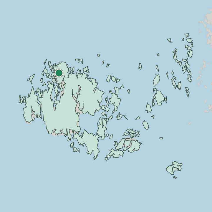 Map showing Geta — In Åland