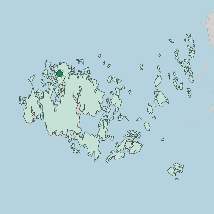 Map showing Geta — In Åland