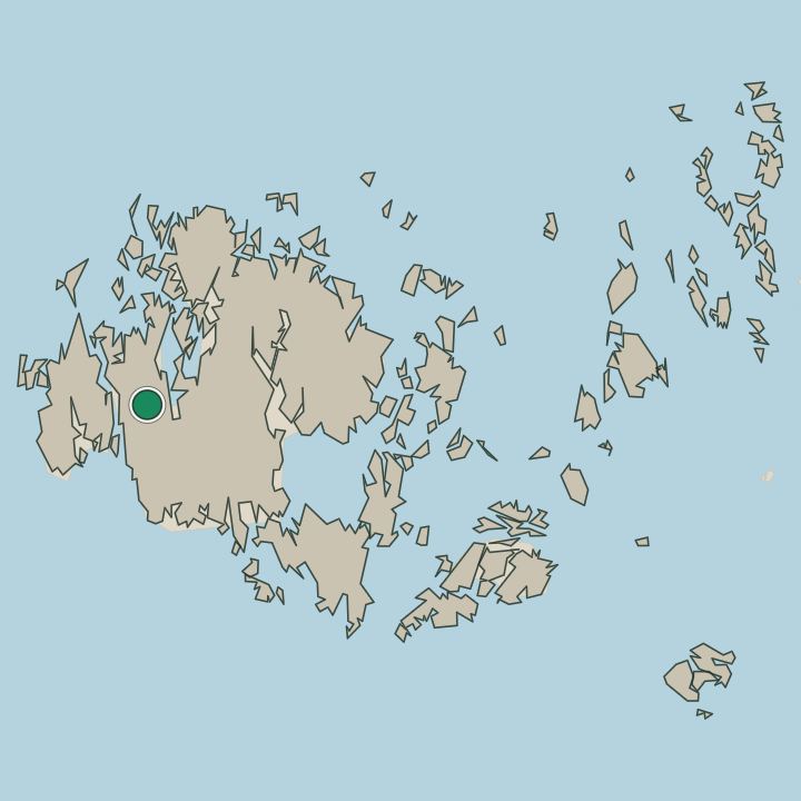 Map showing Hammarland in Åland