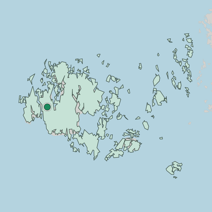 Map showing Hammarland — In Åland