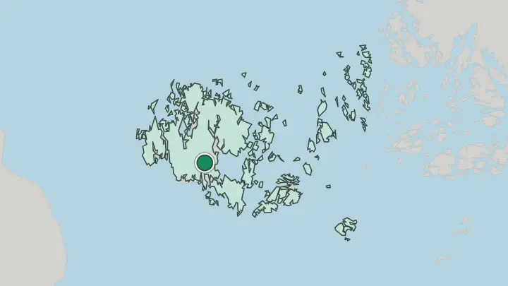 Map of Jomala in Finland