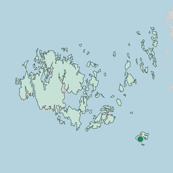 Map showing Kökar — In Åland