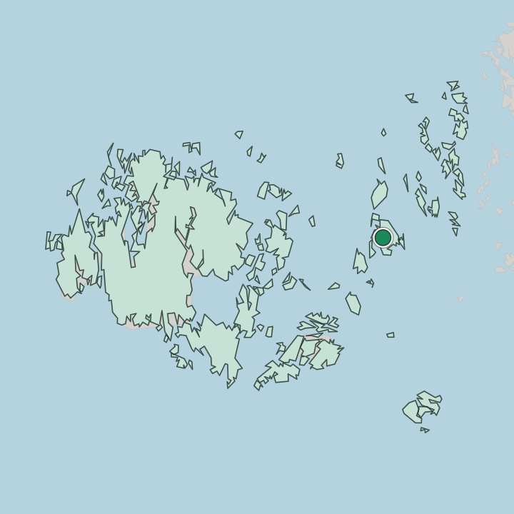 Map showing Kumlinge — In Åland