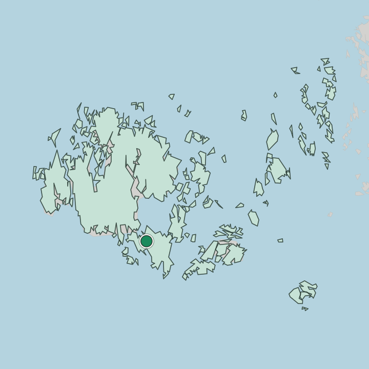 Map showing Lemland — In Åland