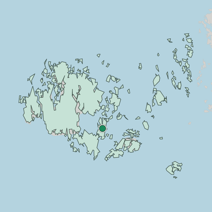 Map showing Lumparland — In Åland