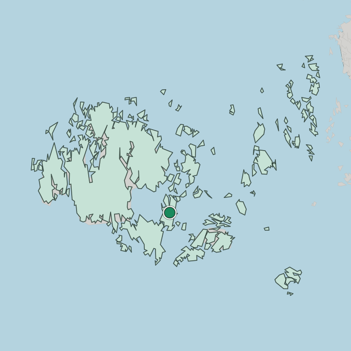Map showing Lumparland — In Åland