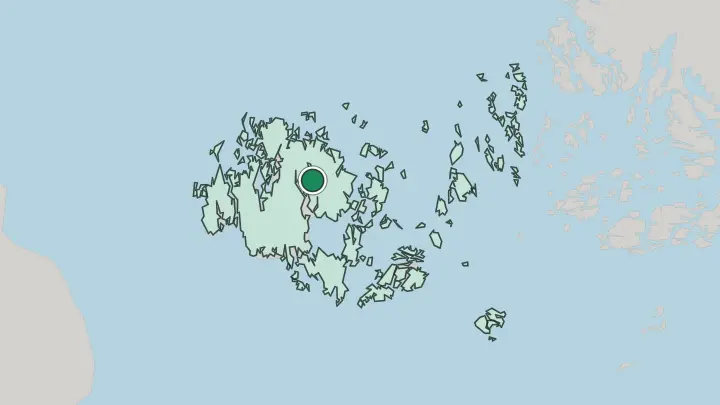 Map of Saltvik in Finland