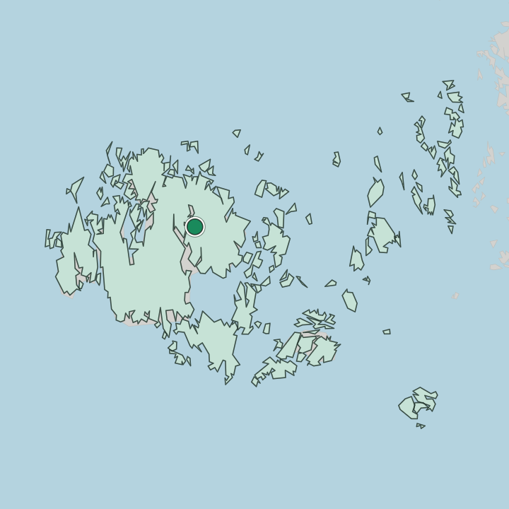 Map showing Saltvik — In Åland