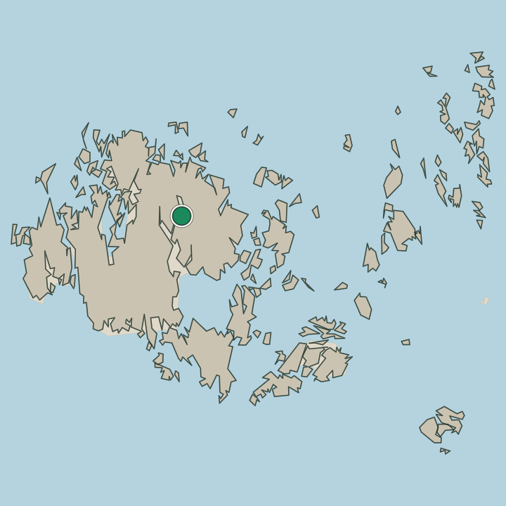 Map showing Saltvik in Åland