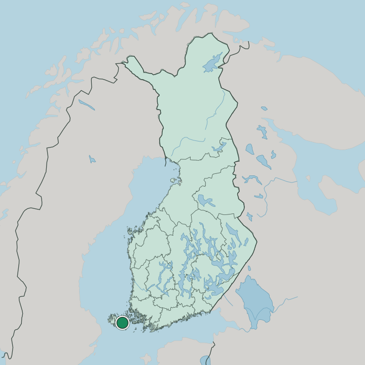 Map showing Sottunga — In Finland