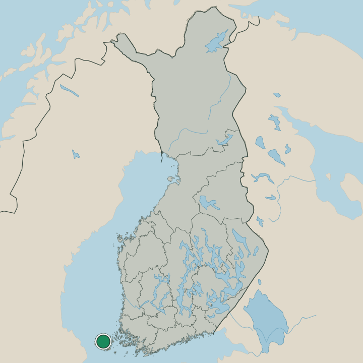 Map showing Sund in Republic of Finland