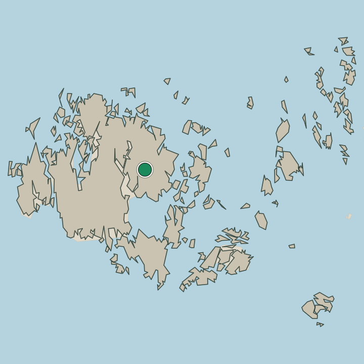 Map showing Sund in Åland