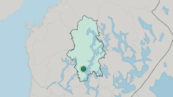 Map of Jämsä in Finland