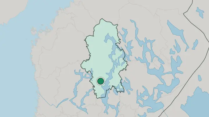 Map of Jämsänkoski in Finland