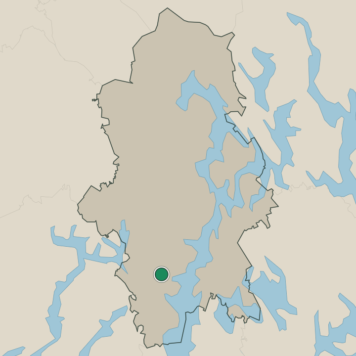 Map showing Jämsänkoski in Central Finland