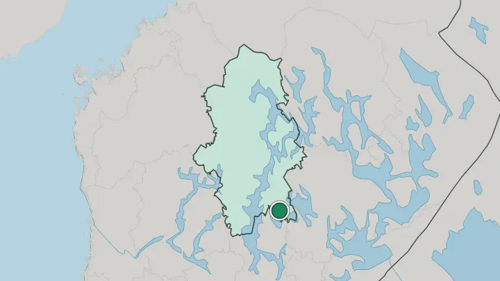 Map of Joutsa in Finland