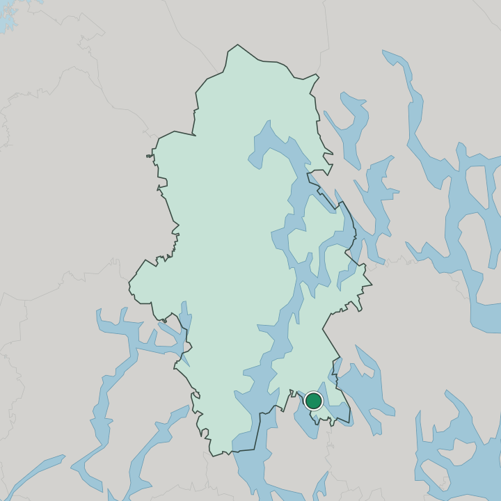Map showing Joutsa — In Central Finland