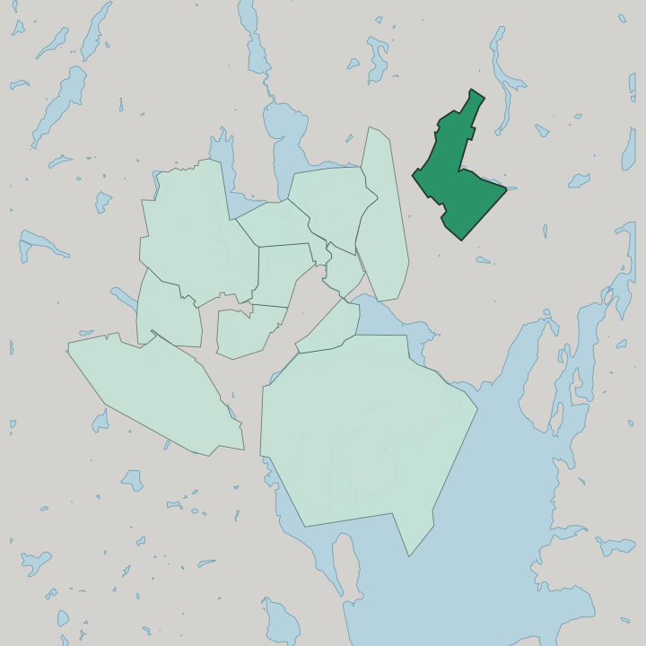 Map showing Huhtasuo — In Jyväskylä