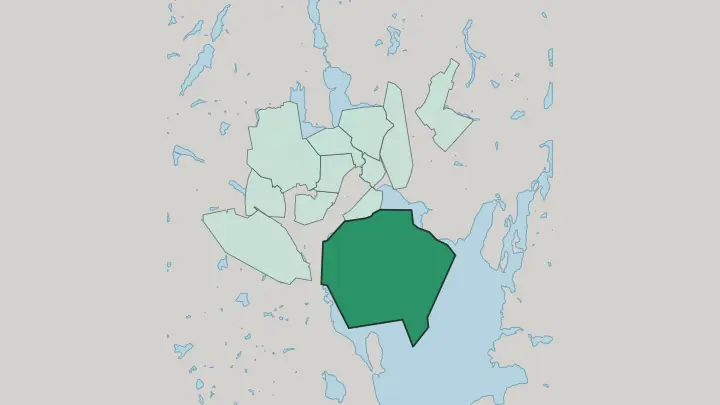 Map of Kuokkala in Jyväskylä