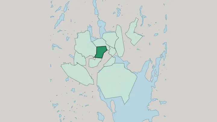 Map of Nisula in Jyväskylä
