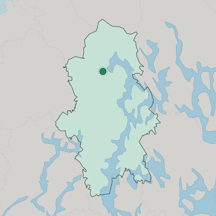Map showing Kannonkoski — In Central Finland