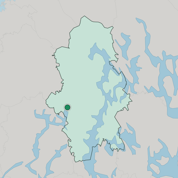 Map showing Keuruu — In Central Finland