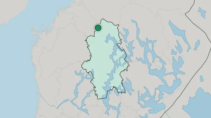 Map of Kinnula in Finland