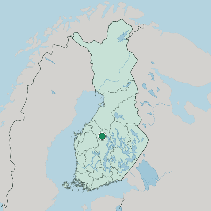 Map showing Kivijärvi — In Finland
