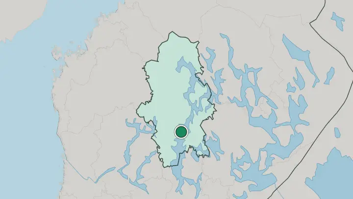 Map of Korpilahti in Finland