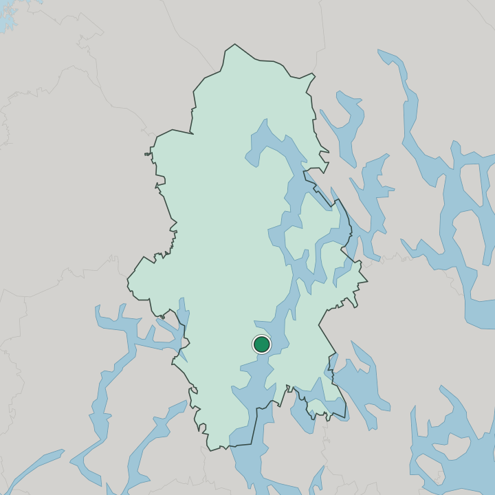 Map showing Korpilahti — In Central Finland