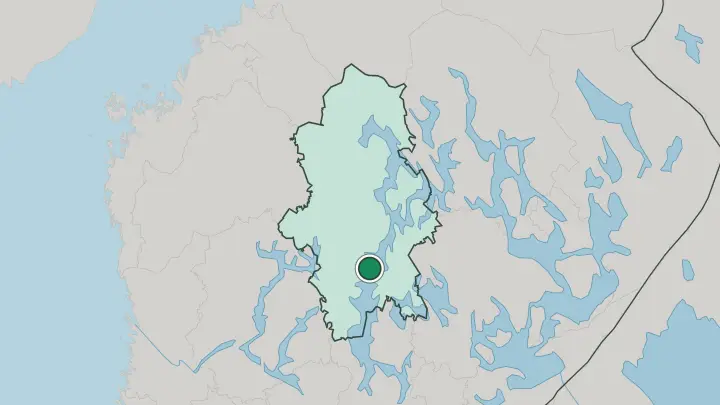 Map of Korpilahti in Finland