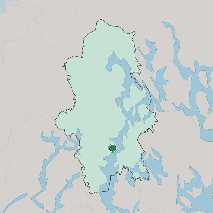 Map showing Korpilahti — In Central Finland