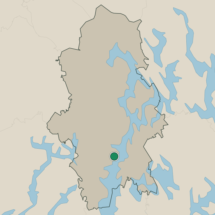 Map showing Korpilahti in Central Finland