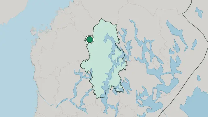 Map of Kyyjärvi in Finland