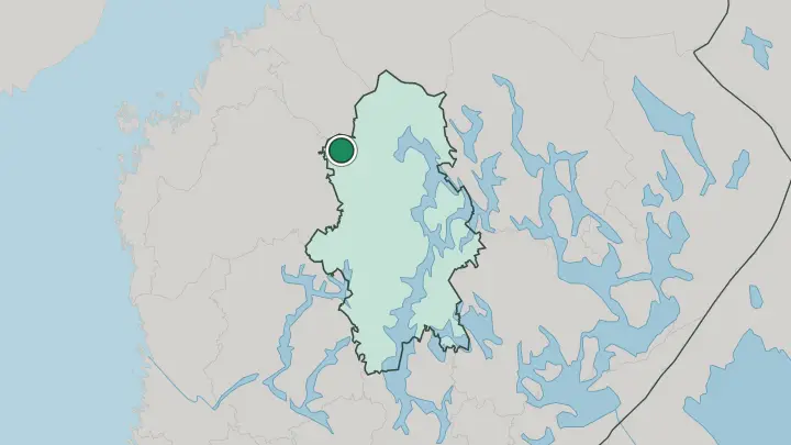 Map of Kyyjärvi in Finland