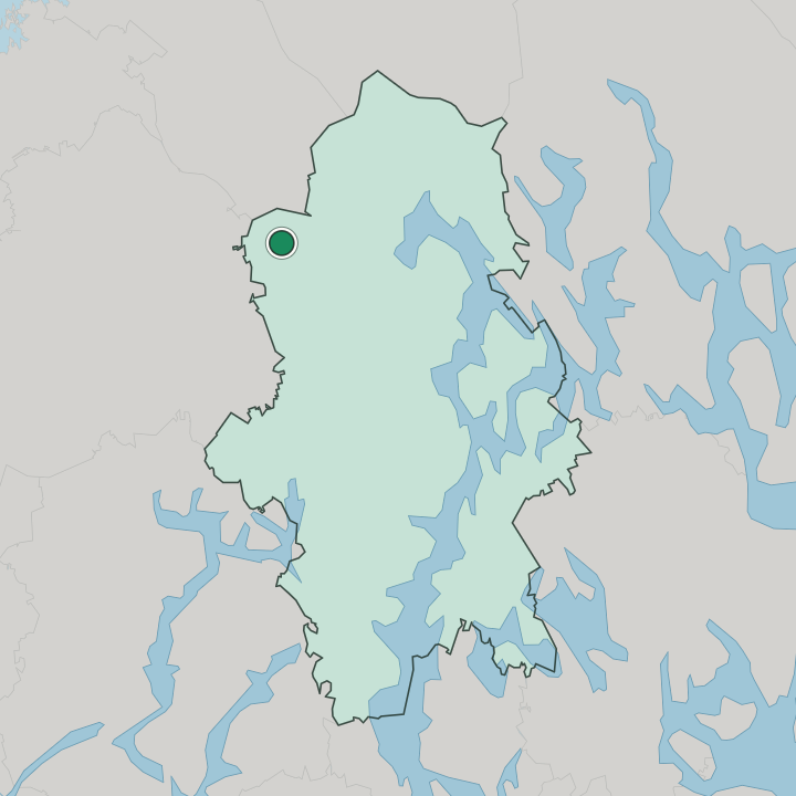 Map showing Kyyjärvi — In Central Finland