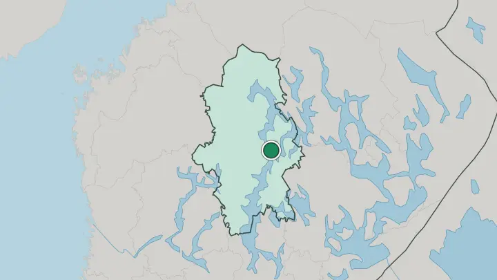 Map of Laukaa in Finland