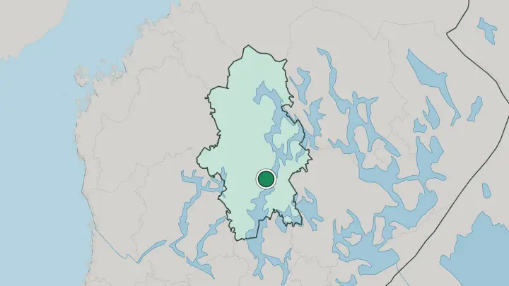 Map of Muurame in Finland