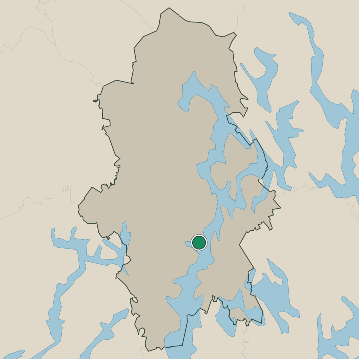 Map showing Muurame in Central Finland
