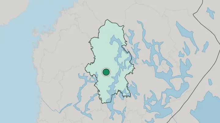 Map of Petäjävesi in Finland