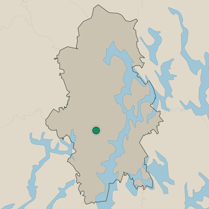 Map showing Petäjävesi in Central Finland