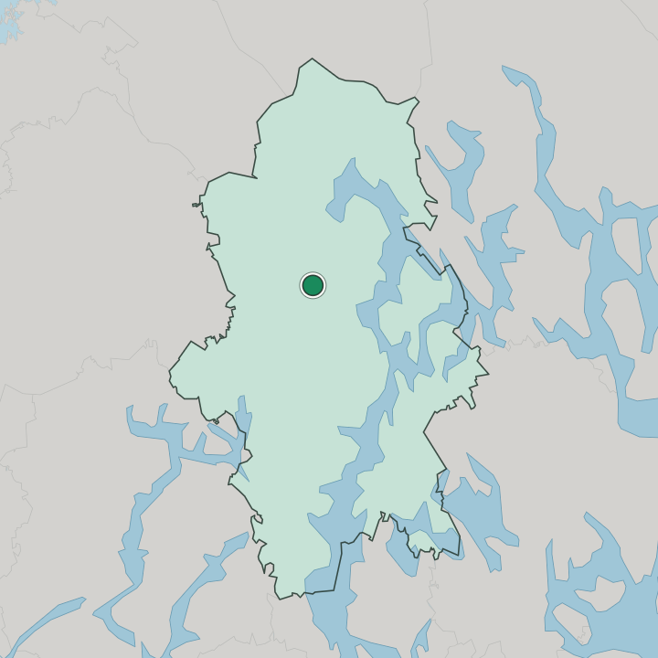 Map showing Saarijärvi — In Central Finland