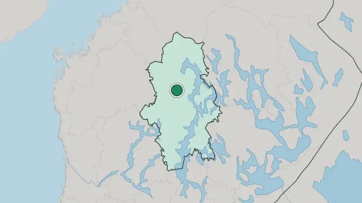 Map of Saarijärvi in Finland