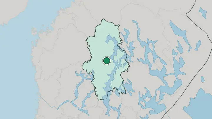 Map of Uurainen in Finland