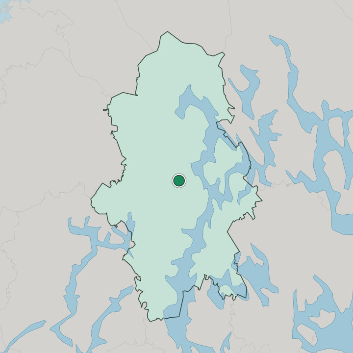 Map showing Uurainen — In Central Finland