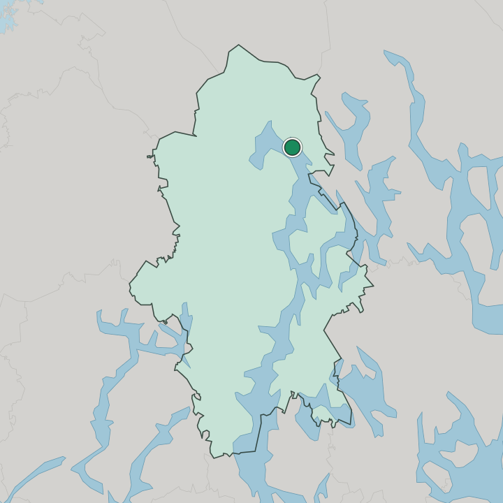 Map showing Viitasaari — In Central Finland